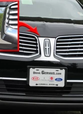 Quality Automotive Accessories 1-Piece Stainless Steel Front Grille Accent Trim Lincoln MKX 4-Door SUV 2016-2018                                     - SG56660 - Image 2