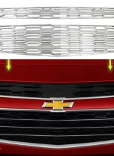 Quality Automotive Accessories 2-Piece Chrome Plated ABS plastic Grill Overlay Chevrolet Malibu 4-Door Sedan 2016-2018                                     - SGC56105 - Image 3