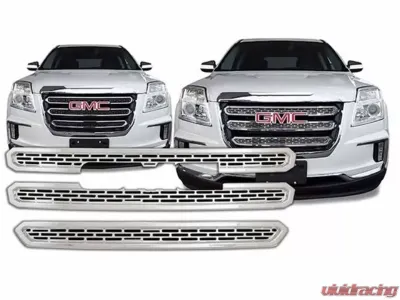 Quality Automotive Accessories 3-Piece Chrome Plated ABS plastic Grill Overlay GMC Terrain 4-Door SUV 2016-2017 - SGC56275