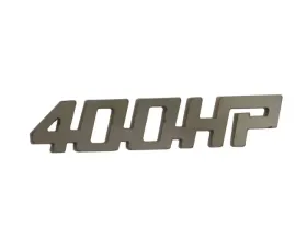 Quality Automotive Accessories 2-Piece Stainless Steel 400HP Universal Decal Fits ALL