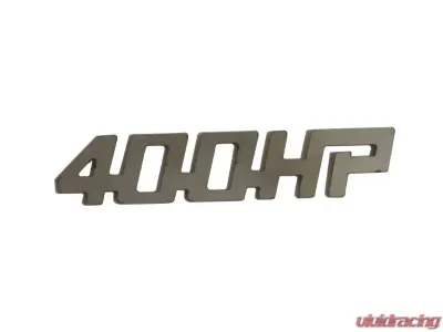 Quality Automotive Accessories 2-Piece Stainless Steel 400HP Universal Decal Fits ALL - SGR11003