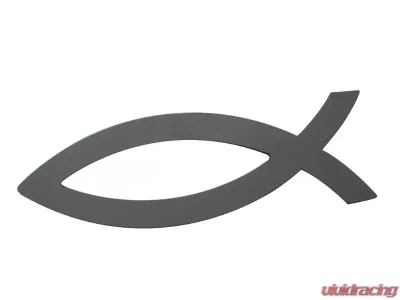 Quality Automotive Accessories 2-Piece Stainless Steel Ichthys Fish Universal Decal Fits ALL - SGR11005