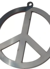 Quality Automotive Accessories 2-Piece Stainless Steel Peace Universal Decal Fits ALL                                     - SGR11006 - Image 3