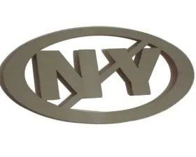 Quality Automotive Accessories 2-Piece Stainless Steel NO NY Universal Decal Fits ALL
