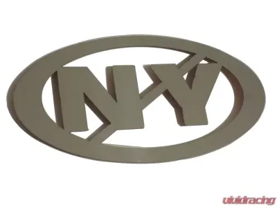Quality Automotive Accessories 2-Piece Stainless Steel NO NY Universal Decal Fits ALL - SGR11007