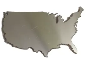 Quality Automotive Accessories 2-Piece Stainless Steel United States Universal Decal Fits ALL