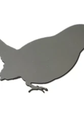 Quality Automotive Accessories 2-Piece Stainless Steel Small Bird Universal Decal Fits ALL                                     - SGR11012 - Image 3