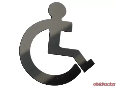 Quality Automotive Accessories 2-Piece Stainless Steel Handicap Symbol Universal Decal Fits ALL - SGR11016
