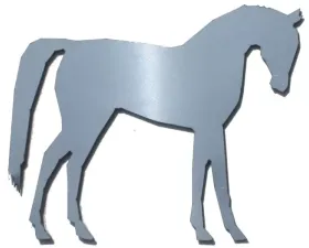 Quality Automotive Accessories 2-Piece Stainless Steel Horse Universal Decal Fits ALL