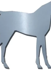 Quality Automotive Accessories 2-Piece Stainless Steel Horse Universal Decal Fits ALL                                     - SGR11017 - Image 3