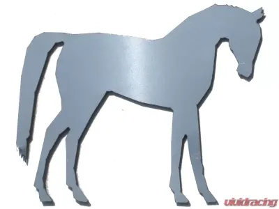 Quality Automotive Accessories 2-Piece Stainless Steel Horse Universal Decal Fits ALL - SGR11017