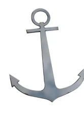 Quality Automotive Accessories 2-Piece Stainless Steel Anchor Universal Decal Fits ALL                                     - SGR11018 - Image 3