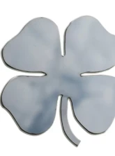 Quality Automotive Accessories 2-Piece Stainless Steel Four Leaf Clover Universal Decal Fits ALL                                     - SGR11019 - Image 3