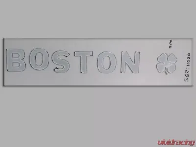 Quality Automotive Accessories 7-Piece Stainless Steel "BOSTON" and Clover Universal Decal Fits ALL - SGR11020