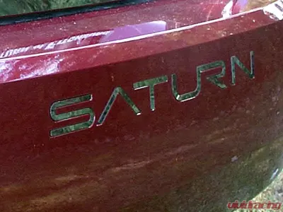 Quality Automotive Accessories 5-Piece Stainless Steel "SATURN" Rear Bumper Letter Inserts Saturn Ion 4-Door Sedan 2005-2007 - SGR45410