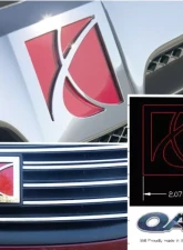Quality Automotive Accessories 2-Piece Stainless Steel Logo emblem Saturn Ion 4-Door Sedan 2005-2007                                     - SGR45411 - Image 4