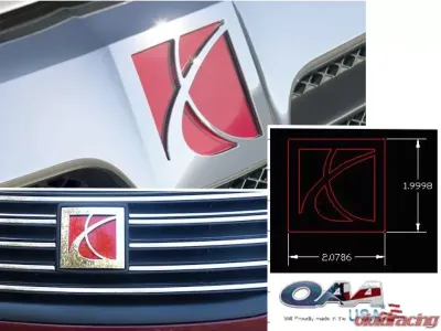 Quality Automotive Accessories 2-Piece Stainless Steel Logo emblem Saturn Ion 4-Door Sedan 2005-2007 - SGR45411