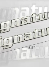 Quality Automotive Accessories 2-Piece Stainless Steel "SIGNATURE" Decal Lincoln MKX 4-Door SUV 2007-2014                                     - SGR47610 - Image 5