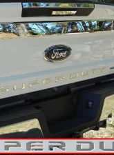 Quality Automotive Accessories 10-Piece Stainless Steel SUPER DUTY Tailgate Letter Insert Ford F-250 & F-350 Super Duty 2-Door 4-Door Regular Cab 8' Bed 2017-2019                                     - SGR57320 - Image 7