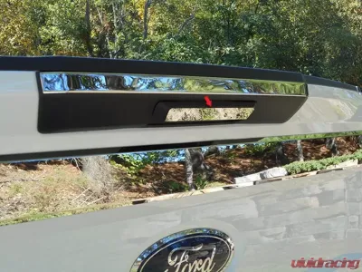 Quality Automotive Accessories 1-Piece Stainless Steel Tailgate Handle Accent Trim Ford F-250 & F-350 Super Duty 2-Door 4-Door Regular Cab 8' Bed 2017-2022 - TGH57320