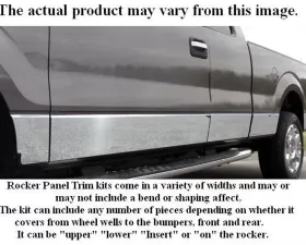 Quality Automotive Accessories 13-Piece Stainless Steel Rocker Panel Trim Lower Kit Nissan Titan 4-Door King Cab 2004-2015