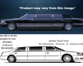 Quality Automotive Accessories 10-Piece Stainless Steel Rocker Panel Trim Full Kit Lincoln Town Car Limousine 40