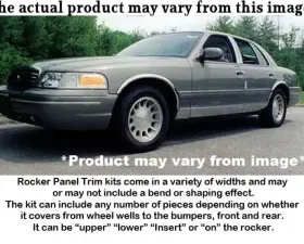 Quality Automotive Accessories 12-Piece Stainless Steel Rocker Panel Trim Upper Kit Ford Crown Victoria 4-Door Sedan 1992-1997