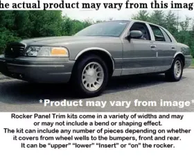 Quality Automotive Accessories 12-Piece Stainless Steel Rocker Panel Trim Upper Kit Mercury Grand Marquis 4-Door Sedan LS GS 1992-1997