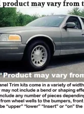 Quality Automotive Accessories 12-Piece Stainless Steel Rocker Panel Trim Lower Kit Mercury Grand Marquis 4-Door Sedan LS GS 1992-1997                                     - TH32481 - Image 4