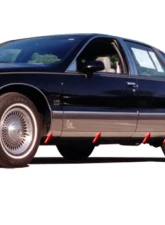 Quality Automotive Accessories 14-Piece Stainless Steel Rocker Panel Trim Full Kit Chevrolet Caprice 4-Door Sedan 1993-1997                                     - TH33175 - Image 3