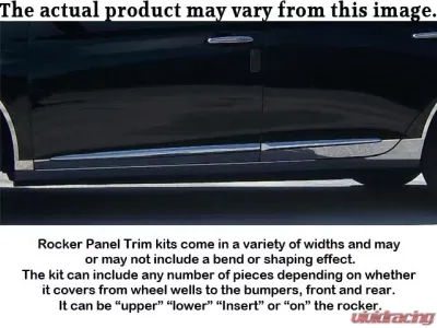 Quality Automotive Accessories 6-Piece Stainless Steel Rocker Panel Trim Lower Kit Chevrolet Monte Carlo 2-Door w/Ground FX 1995-1998 - TH35175