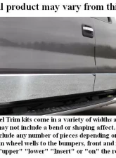 Quality Automotive Accessories 10-Piece Stainless Steel Rocker Panel Trim Lower Kit Chevrolet S-10 2-Door 3-Door Extra Cab Short Bed NO Molding NO Flares 1998-2000                                     - TH38198 - Image 3