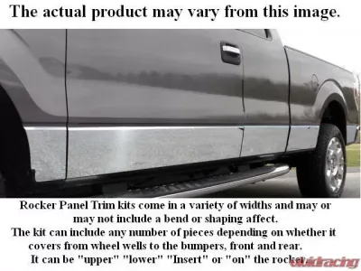 Quality Automotive Accessories 10-Piece Stainless Steel Rocker Panel Trim Lower Kit Chevrolet S-10 2-Door 3-Door Extra Cab Short Bed NO Molding NO Flares 1998-2000 - TH38198