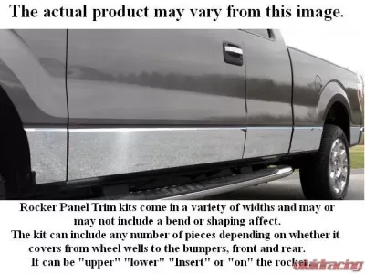 Quality Automotive Accessories 10-Piece Stainless Steel Rocker Panel Trim Upper Kit GMC Sierra 4-Door 1999-2006 - TH39282