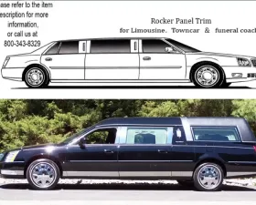 Quality Automotive Accessories 12-Piece Stainless Steel Rocker Panel Trim Lower Kit Cadillac DeVille Eagle Hearse 2000-2005