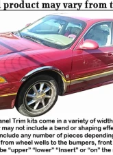 Quality Automotive Accessories 8-Piece Stainless Steel Rocker Panel Trim Upper Kit Buick LeSabre 4-Door Sedan 2000-2005                                     - TH40566 - Image 3