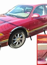 Quality Automotive Accessories 12-Piece Stainless Steel Rocker Panel Trim Upper Kit Buick LeSabre 4-Door Sedan 2000-2005                                     - TH40567 - Image 3