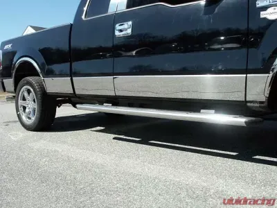 Quality Automotive Accessories 10-Piece Stainless Steel Rocker Panel Trim Lower Kit Ford F-150 2-Door Regular Cab 6.5' bed NO Flares 2004-2008 - TH44308