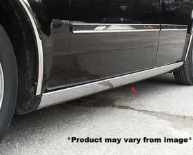 Quality Automotive Accessories 6-Piece Stainless Steel Rocker Panel Trim On the rocker Chrysler 300 Limousine 54