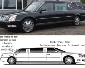 Quality Automotive Accessories 12-Piece Stainless Steel Rocker Panel Trim Lower Kit Cadillac DTS Eagle Hearse 2006-2011