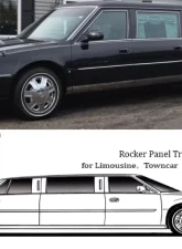 Quality Automotive Accessories 12-Piece Stainless Steel Rocker Panel Trim Lower Kit Cadillac DTS Eagle Hearse 2006-2011                                     - TH46240 - Image 3