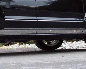 Quality Automotive Accessories 6-Piece Stainless Steel Rocker Panel Trim Lower Kit Dodge Caliber 4-Door Hatchback 2007-2012