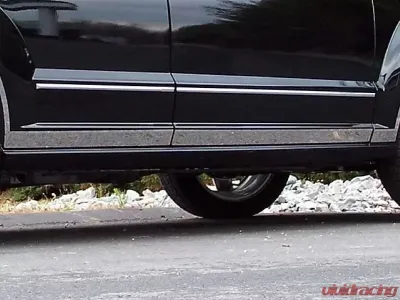 Quality Automotive Accessories 6-Piece Stainless Steel Rocker Panel Trim Lower Kit Dodge Caliber 4-Door Hatchback 2007-2012 - TH47950