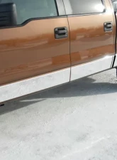 Quality Automotive Accessories 12-Piece Stainless Steel Rocker Panel Trim Lower Kit Ford F-150 4-Door Crew Cab 6.5' bed NO Flares 2009-2014                                     - TH49305 - Image 6