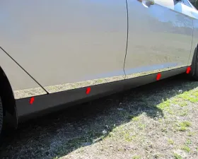 Quality Automotive Accessories 8-Piece Stainless Steel Rocker Panel Trim Lower Kit Ford Focus 4-Door Sedan 2015-2018