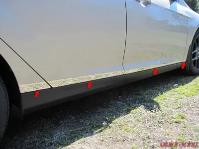 Quality Automotive Accessories 8-Piece Stainless Steel Rocker Panel Trim Lower Kit Ford Focus 4-Door Sedan 2015-2018 - TH55345