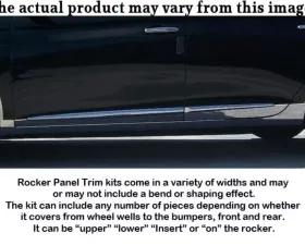 Quality Automotive Accessories 10-Piece Stainless Steel Rocker Panel Trim Full Kit Nissan Stanza 4-Door Sedan 1990-1992