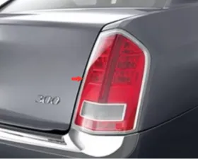 Quality Automotive Accessories 2-Piece Chrome Plated ABS plastic Tail Light Bezels Chrysler 300 4-Door Sedan 2011-2014