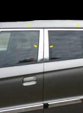 Quality Automotive Accessories 16-Piece Stainless Steel Window Trim Package Kia Soul 4-Door Hatchback 2010-2013                                     - WP10831 - Image 5