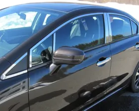 Quality Automotive Accessories 16-Piece Stainless Steel Window Trim Package Honda Civic 4-Door Sedan 2012-2015